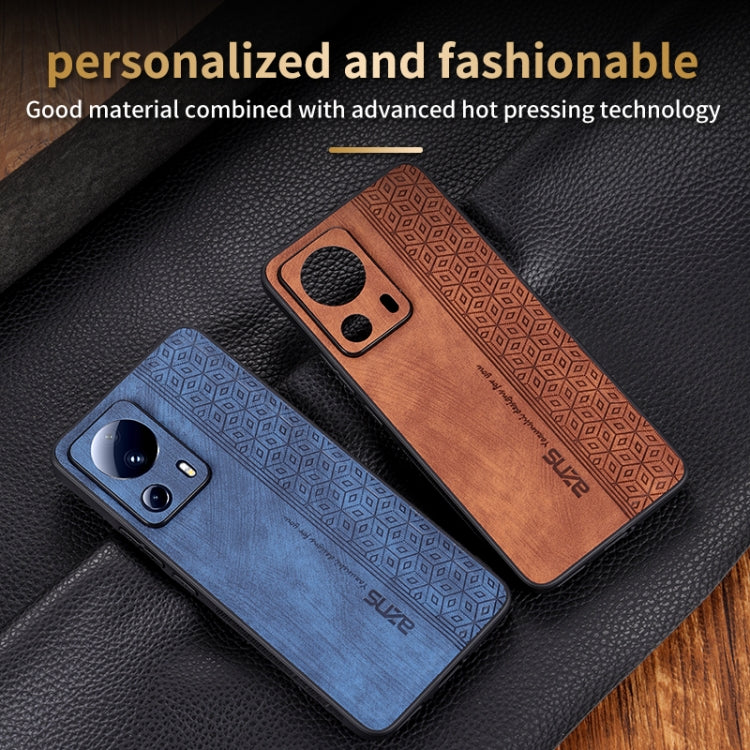 For Xiaomi 13 Lite / Civi 2 AZNS 3D Embossed Skin Feel Phone Case(Purple)