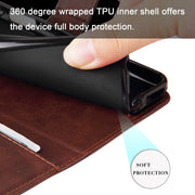 For Xiaomi Redmi Note 12 4G Global Calf Texture Zipper Leather Phone Case(Brown)