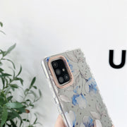 For Samsung Galaxy A14 5G High Translucent Electroplating Flower Pattern TPU + PC Phone Case(Hibiscus)