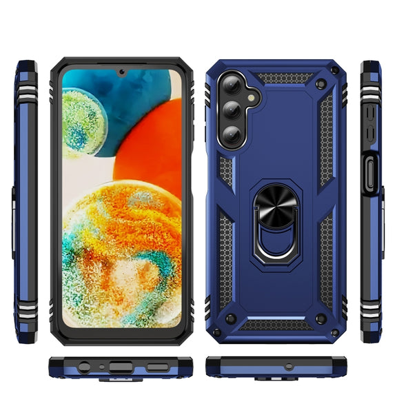 For Samsung Galaxy A24 4G Shockproof TPU + PC Phone Case(Blue)