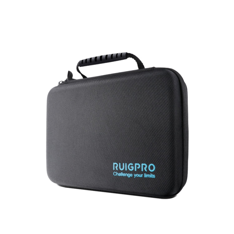 For GoPro HERO8 / 7 / 6 RUIGPRO Shockproof Water-resistant Portable Case Box Size : 33.5cm x 24.7cm x 6.3cm(Black)