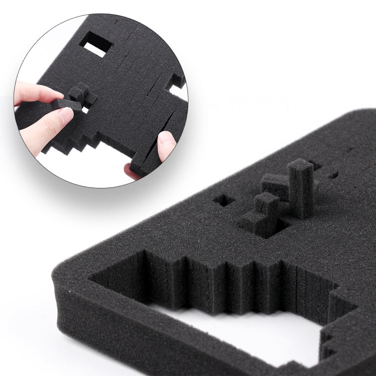 For GoPro HERO8 / 7 / 6 RUIGPRO Shockproof Water-resistant Portable Case Box Size : 33.5cm x 24.7cm x 6.3cm(Black)