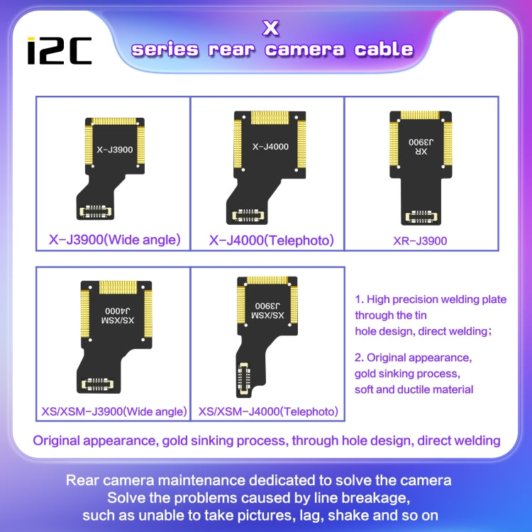 For iPhone XS / XS Max J4000 i2C Back Facing Telephoto Camera Cable