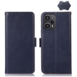 For Xiaomi Redmi Note 12 Turbo 5G Crazy Horse Top Layer Cowhide Leather Phone Case(Blue) - Xiaomi Cases by PMC TechLife | Online Shopping South Africa | PMC TechLife