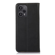 For Xiaomi Redmi Note 12 Turbo 5G KHAZNEH Nappa Top Layer Cowhide Leather Phone Case(Black)