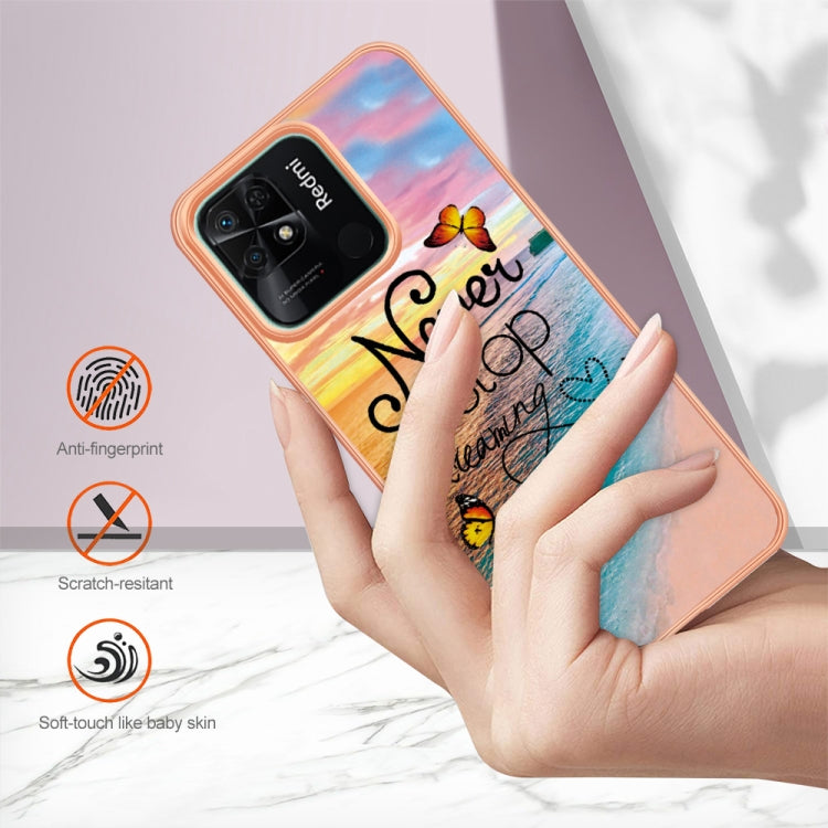 For Xiaomi Redmi 10C Electroplating IMD TPU Phone Case(Dream Butterfly)