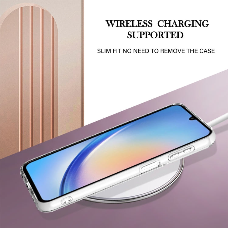 For Samsung Galaxy A24 Electroplating Marble Dual-side IMD Phone Case(Green 004)