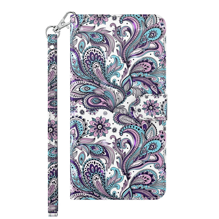 For Xiaomi Redmi Note 12 4G Global 3D Painting Pattern Flip Leather Phone Case(Swirl Pattern)