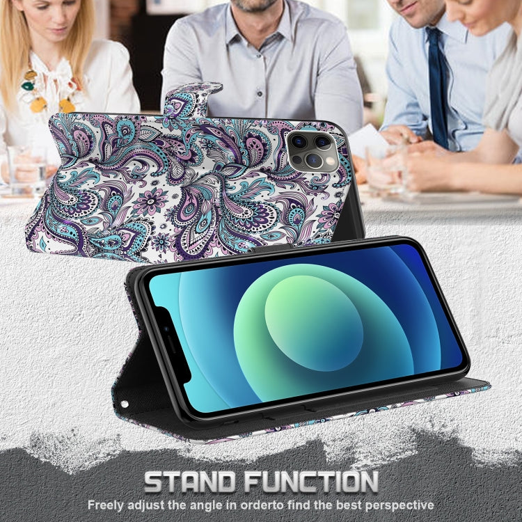 For Xiaomi Redmi Note 12 4G Global 3D Painting Pattern Flip Leather Phone Case(Swirl Pattern)