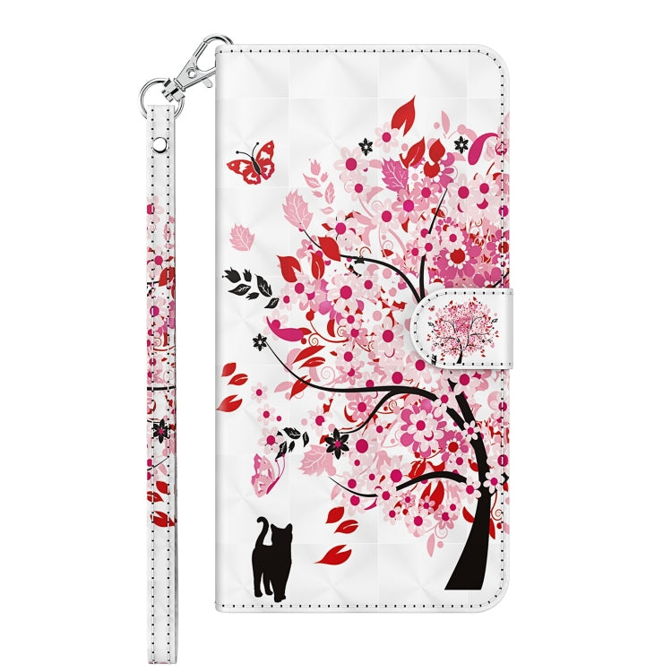 For Xiaomi Redmi Note 12 4G Global 3D Painting Pattern Flip Leather Phone Case(Cat Under The Tree)