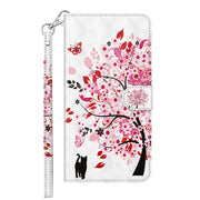 For Xiaomi Redmi Note 12 4G Global 3D Painting Pattern Flip Leather Phone Case(Cat Under The Tree)
