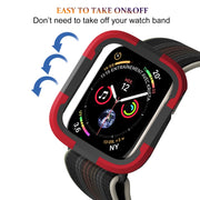 For Apple Watch Series 8 & 7 45mm Armor Frame Watch Case(Red)