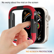 For Apple Watch Series 8 & 7 45mm Armor Frame Watch Case(Red)