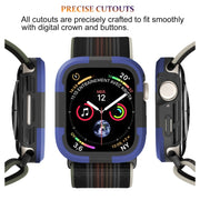 For Apple Watch Series 8 & 7 45mm Armor Frame Watch Case(Purple)