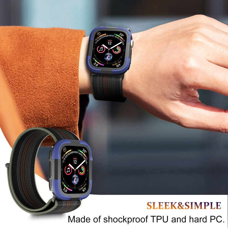 For Apple Watch Series 8 & 7 45mm Armor Frame Watch Case(Purple)