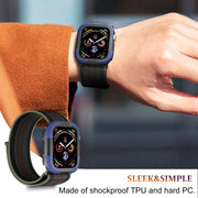 For Apple Watch Series 8 & 7 45mm Armor Frame Watch Case(Purple)