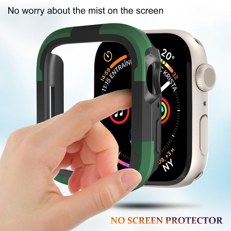 For Apple Watch Ultra 49mm Armor Frame Watch Case(Green)
