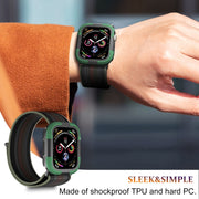 For Apple Watch Ultra 49mm Armor Frame Watch Case(Green)