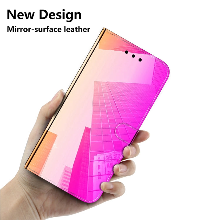 For Samsung Galaxy M14 Imitated Mirror Surface Leather Phone Case(Gradient Color)