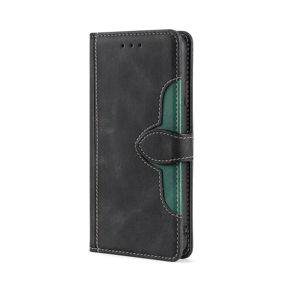 For Xiaomi Redmi Note 12 4G Global Skin Feel Magnetic Buckle Leather Phone Case(Black)