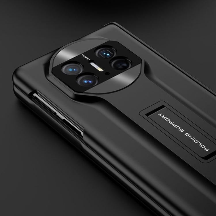 For Huawei Mate X3 GKK Integrated Magnetic Folding Hinge Supercar Phone Case(Night Green)