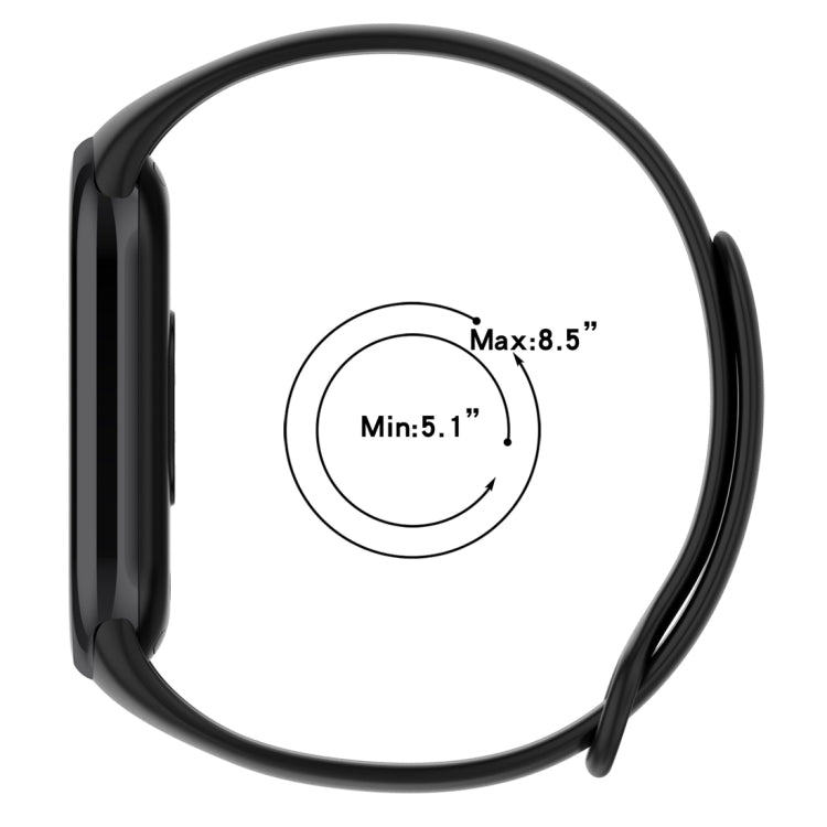 For Xiaomi Mi Band 8 Solid Color Silicone Plug Replacement Watch Band(Green)