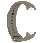 For Xiaomi Mi Band 8 Solid Color Stainless Steel Plug Replacement Watch Band (Space Grey)