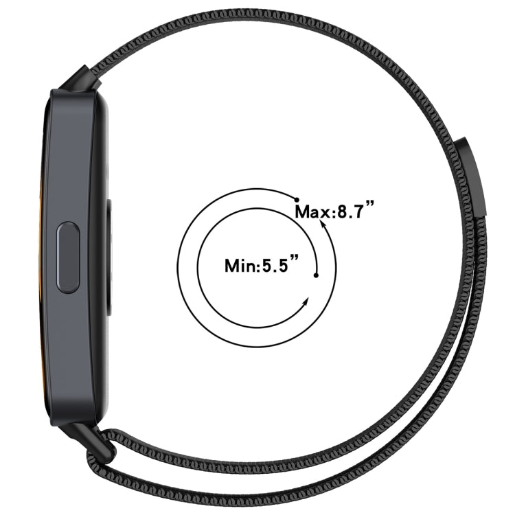 For Huawei Band 10 / 9 / 8 Milanese Metal Watch Band(Silver)