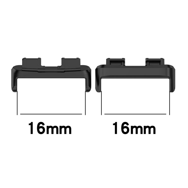 For Huawei Band 8 1 Pair Stainless steel Metal Watch Band Connector(Gold)