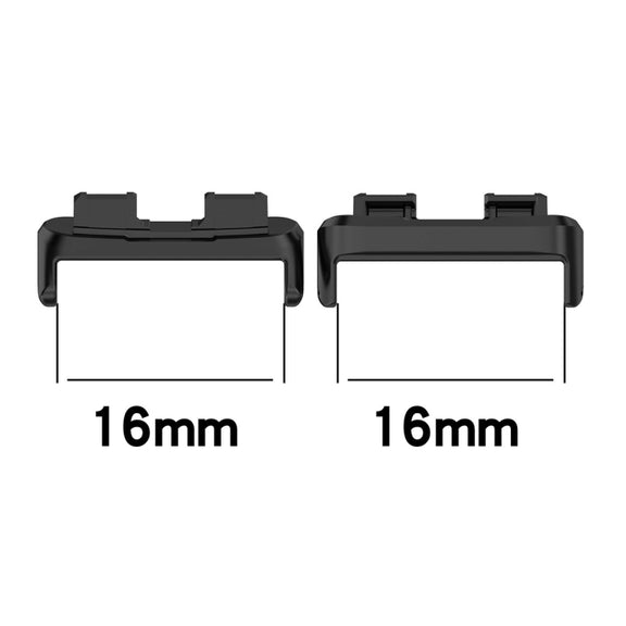 For Huawei Band 8 1 Pair Stainless steel Metal Watch Band Connector(Gold)