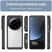 For Xiaomi 13 Ultra Colorful Series Acrylic + TPU Phone Case(Black)