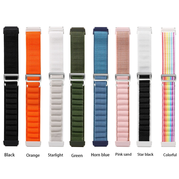 For Huawei Band 7 Loop Nylon Watch Band(Pink)