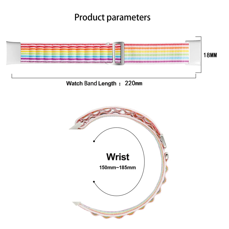 For Xiaomi Mi Band 7 Pro Loop Nylon Watch Band(Green)