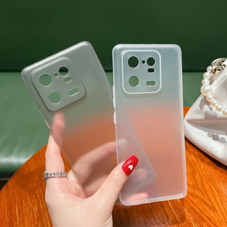 For Xiaomi 13 Pro Frosted PP Phone Case(Transparent Black)