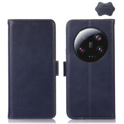 For Xiaomi 13 Ultra Crazy Horse Top Layer Cowhide Leather Phone Case(Blue)