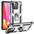 For Xiaomi Redmi 12C / 11A Shockproof TPU + PC Phone Case with Holder(Silver) - free shipping - PMC TechLife - Order now!