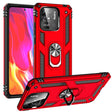 For Xiaomi Redmi 12C / 11A Shockproof TPU + PC Phone Case with Holder(Red) - free shipping - PMC TechLife - Order now!