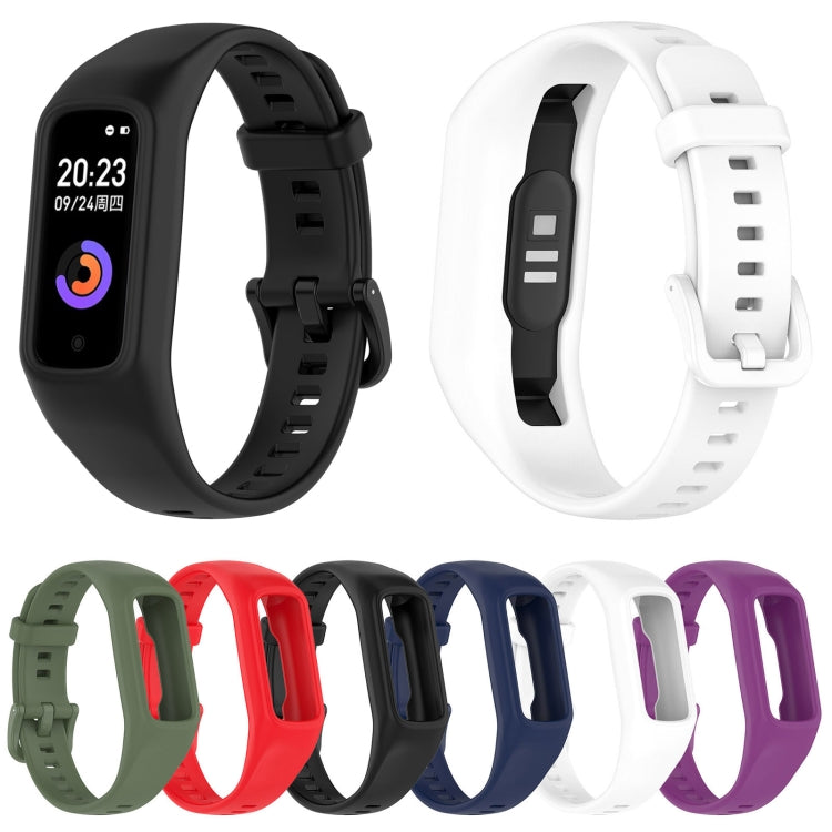 For Keep Band B2 Solid Color Integrated Silicone Watch Band(Black)