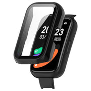 For Keep Band B3 PC + Tempered Glass Film Integrated Watch Protective Case(Black)