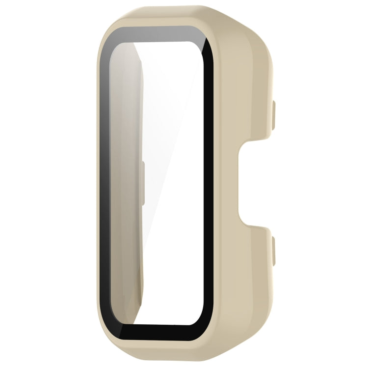For Keep Band B3 PC + Tempered Glass Film Integrated Watch Protective Case(Ivory White)