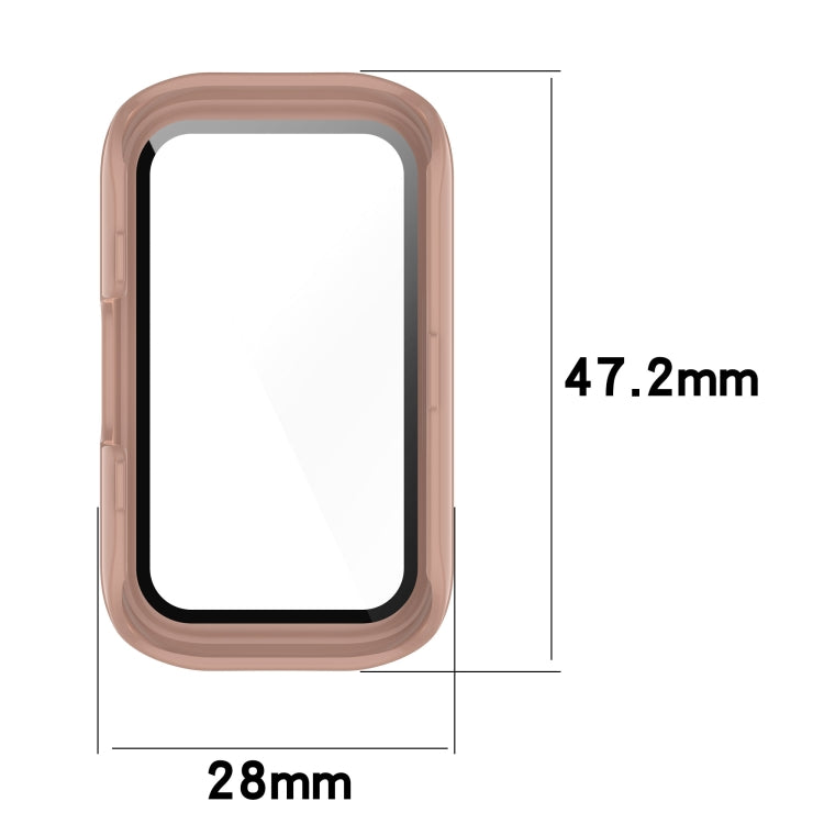 For Keep Band B3 PC + Tempered Glass Film Integrated Watch Protective Case(Ivory White)