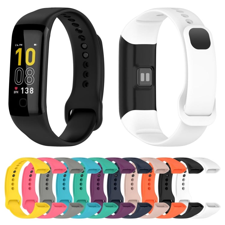 For Mambo Band 5 / 5S Solid Color Silicone Replacement Watch Band(Orange)