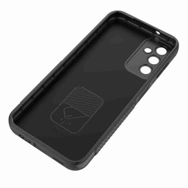 For Samsung Galaxy A14 5G Wavy Texture TPU Phone Case with Lens Film(Red)
