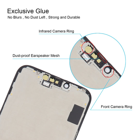 RJ inell LCD Screen For iPhone 14 with Digitizer Full Assembly