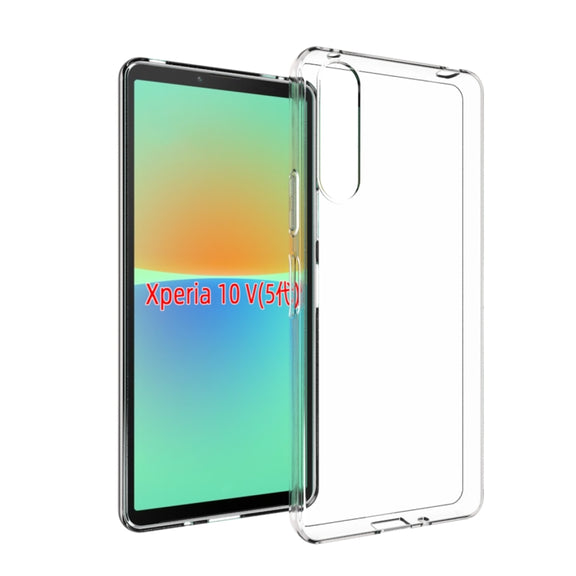 For Sony Xperia 10 V Water-resistant Texture TPU Phone Case(Transparent)