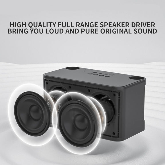 NewRixing NR8088 Wireless Microphone TWS Handheld Noise Reduction Smart Bluetooth Speaker(Black)