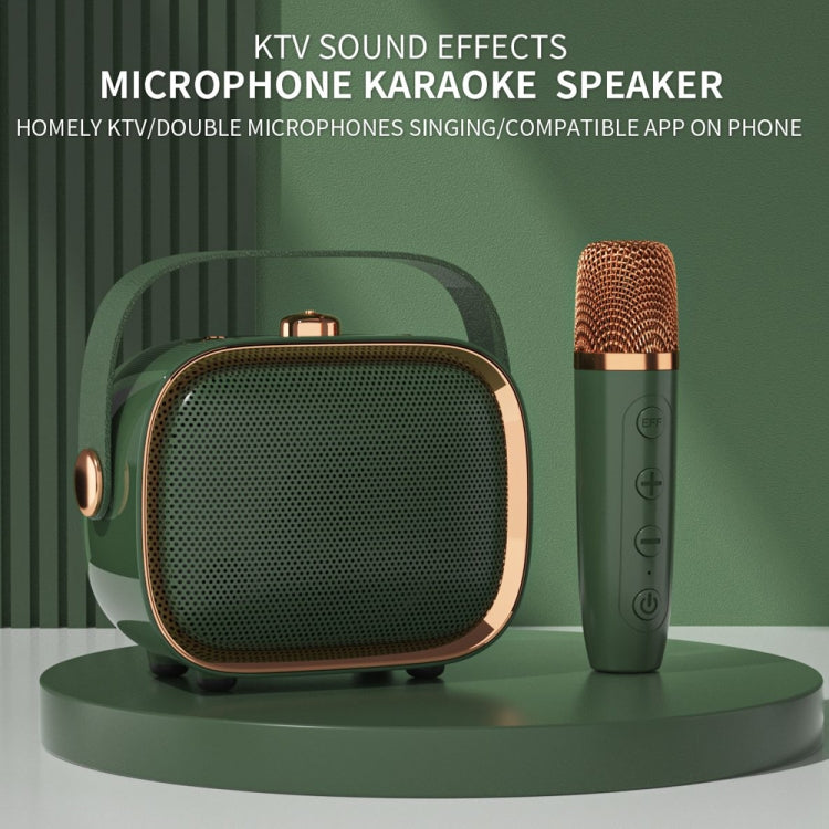 NewRixing NR138W Wireless Microphone TWS Handheld Noise Reduction Portable Smart Bluetooth Speaker(Black)