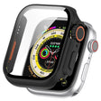 For Apple Watch Series SE 2 / 6 / SE / 5 / 4 40mm Tempered Film + PC Integrated Watch Protective Case(Black) -  by PMC TechLife | Online Shopping South Africa | PMC TechLife