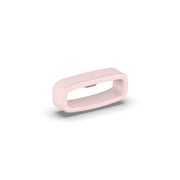 22mm 10pcs Universal Watch Band Fixed Silicone Ring Safety Buckle(Light Pink)
