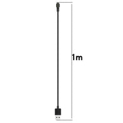 For Amazfit Falcon Smart Watch Charging Cable with Data Function, Length: 1m(Black)